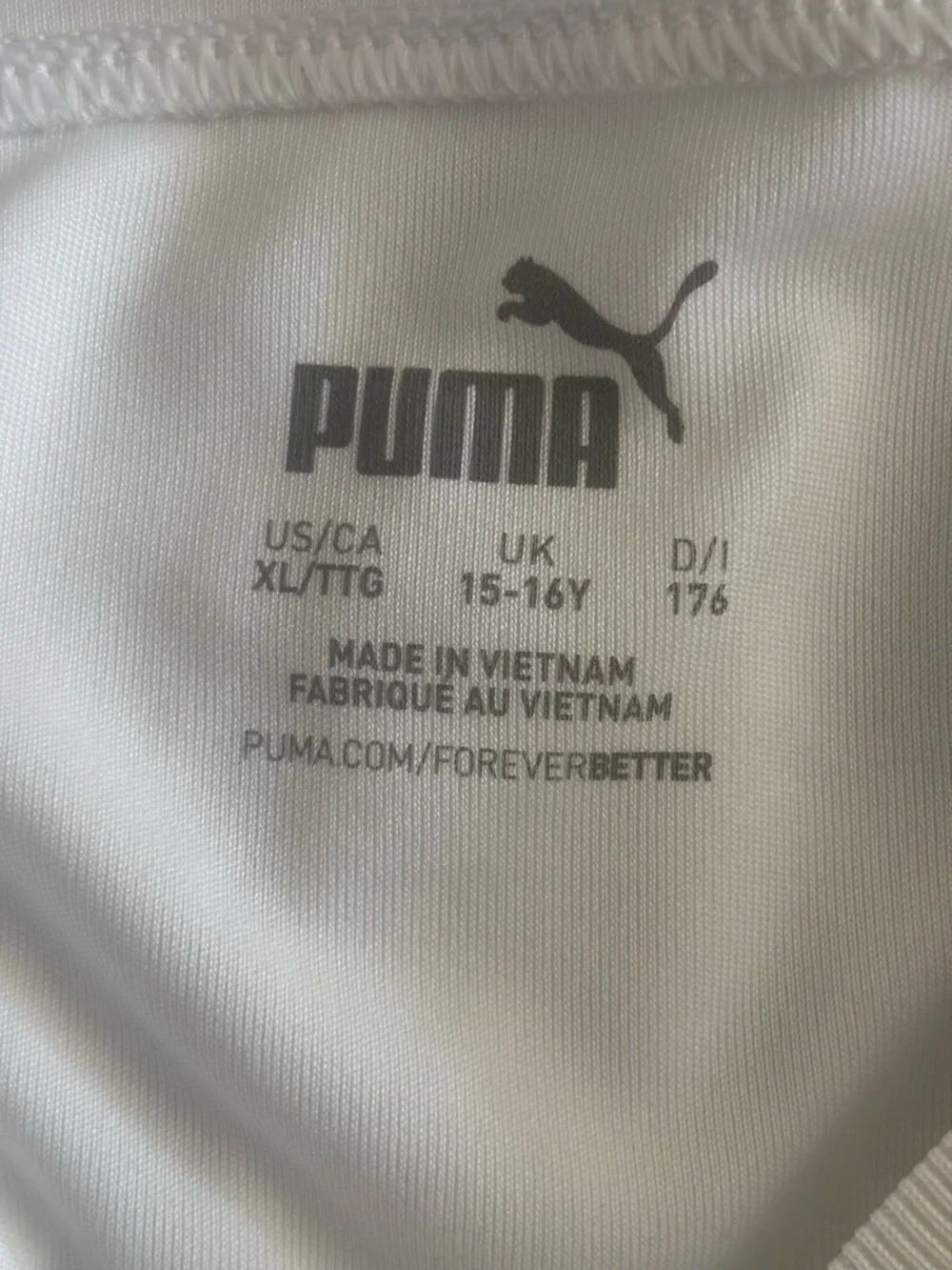 Puma kids  White Hex-Pattern Performance Shirt - Picture 4 of 4
